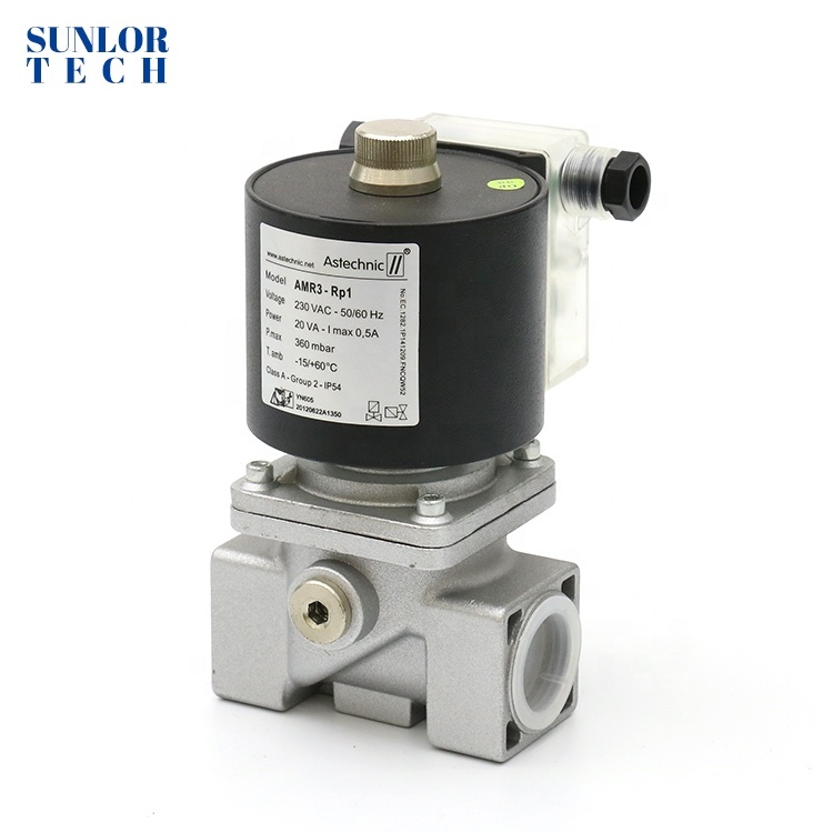 furance/kiln/boiler combuston system solenoid valve to cut off the fule of air