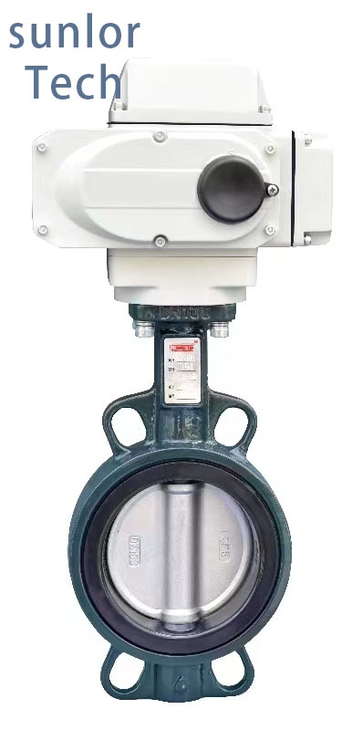 Professional Manufacture DN50 DN65 DN100 motorized butterfly valve 4-20ma electric control flange butterfly valve