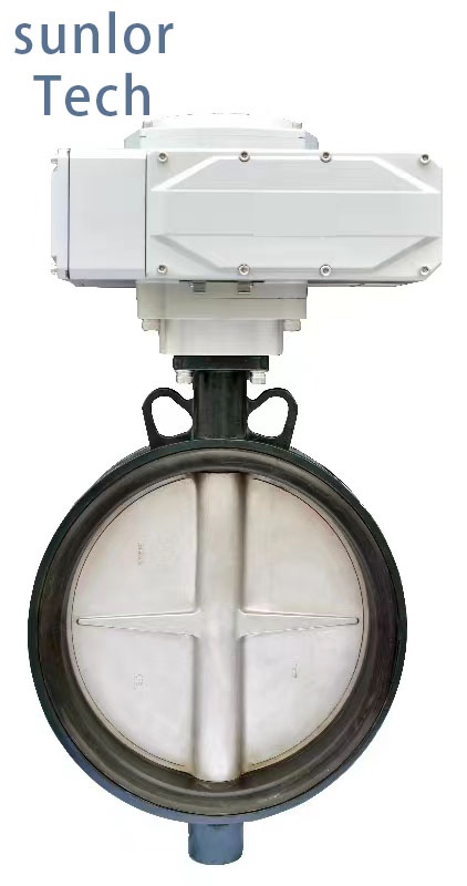 Professional Manufacture DN50 DN65 DN100 motorized butterfly valve 4-20ma electric control flange butterfly valve