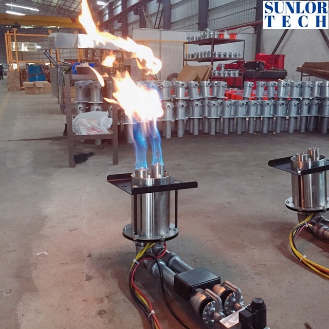 Efficiency energy save Pizza bakery oven NPG and LPG gas burner industrial