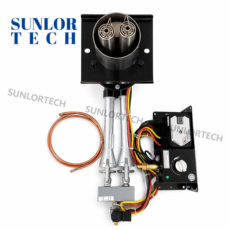 Sunlortech Pizza Oven Gas Burner HXPS-2C Commercial and Residential Pizza Oven Dedicated Burner Suitable for LPG, Natural Gas, Methane, and Butane.