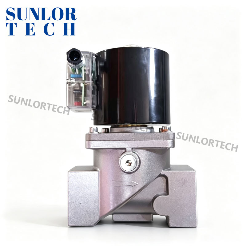 Sunlortech Válvula solenoide de gas AG32R acción directa vacío/presión cero corte de seguridad GLP gas natural