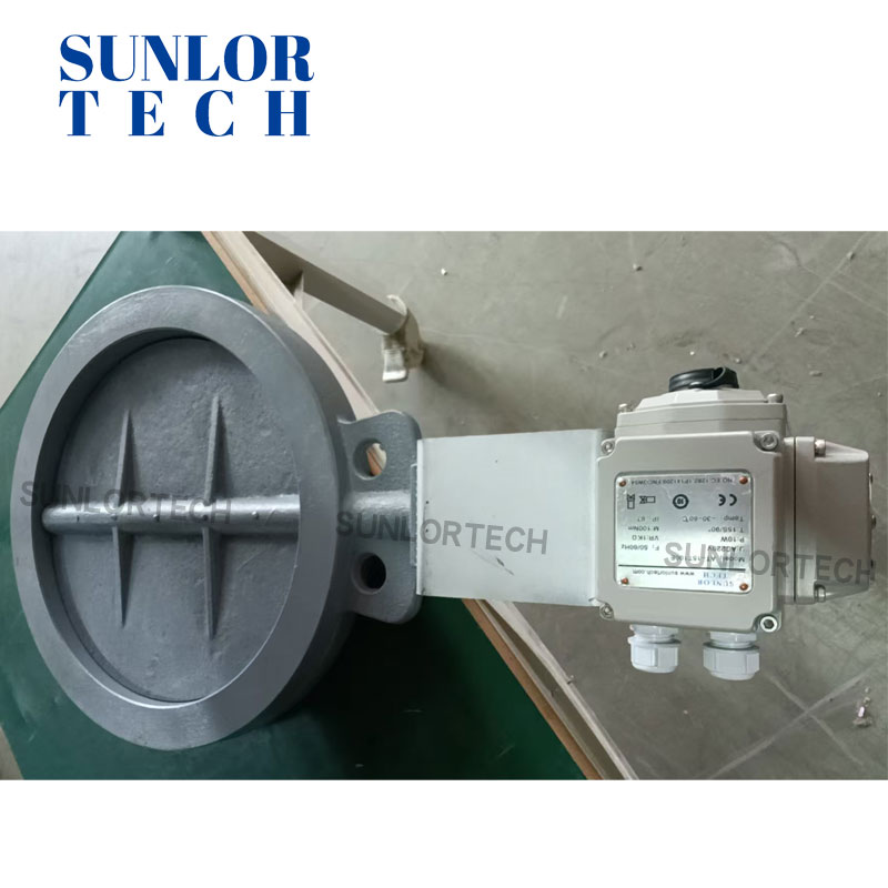Integrated Hot Air System: AKR250 Butterfly Valve + AUJ150T100E Pneumatic Actuator AssemblyHot Air Butterfly Valve