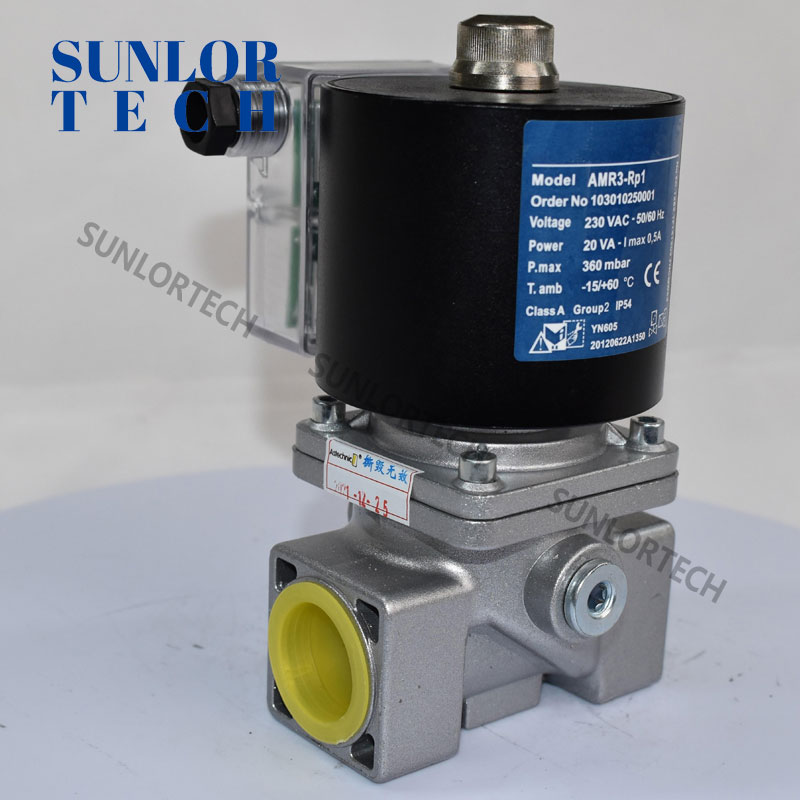 Клапан электромагнитный газовый AMR3-RP1 Отсечной для горелки Промышленные печи, текстиль, печать