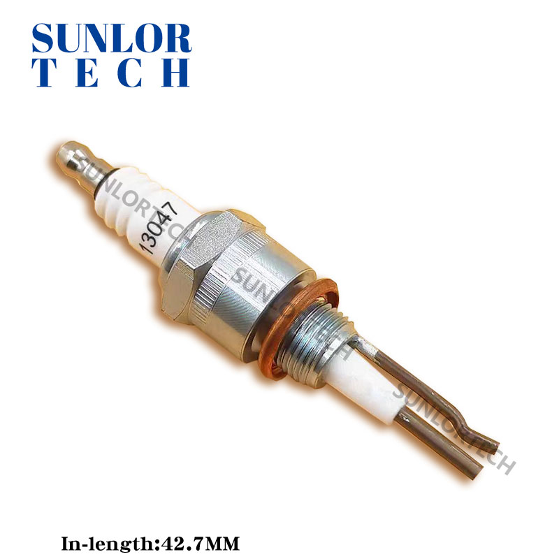 Industrial burner for spark plug