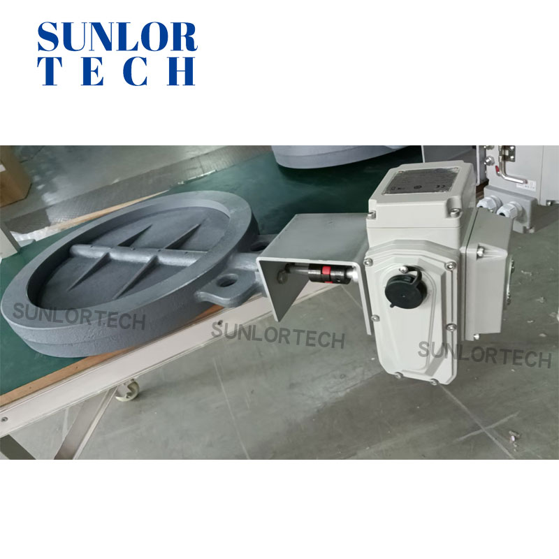 Integrated Hot Air System: AKR250 Butterfly Valve + AUJ150T100E Pneumatic Actuator AssemblyHot Air Butterfly Valve