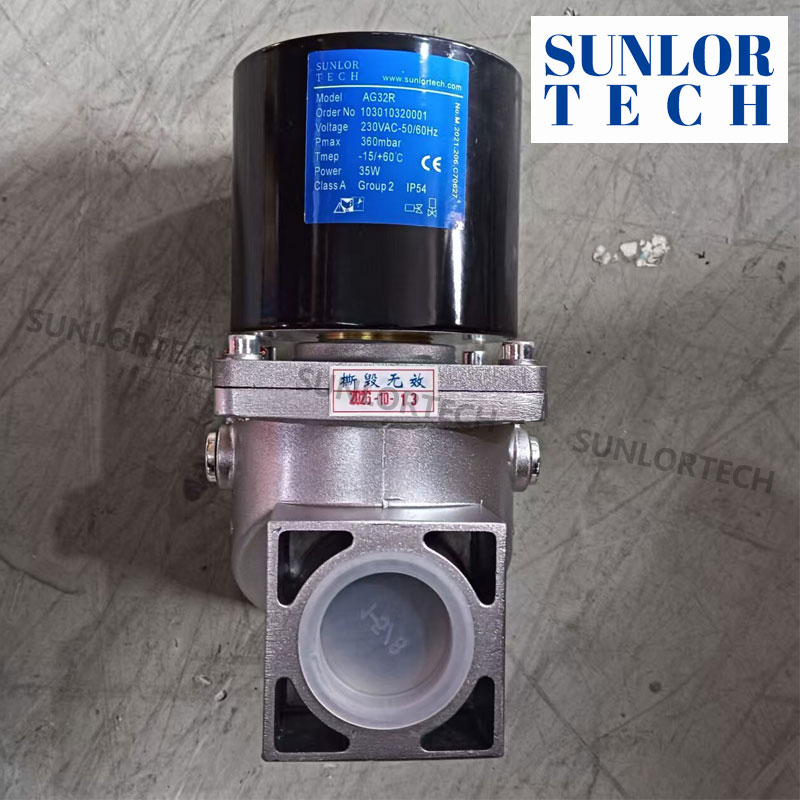 Sunlortech Válvula solenoide de gas AG32R acción directa vacío/presión cero corte de seguridad GLP gas natural