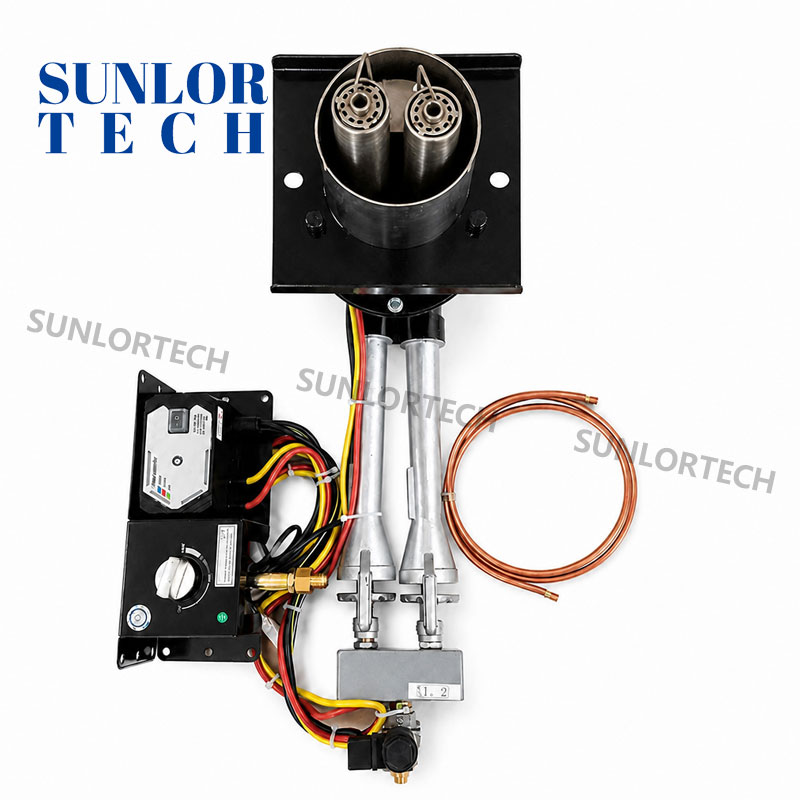 Sunlortech Pizza Oven Gas Burner HXPS-2C Commercial and Residential Pizza Oven Dedicated Burner Suitable for LPG, Natural Gas, Methane, and Butane.