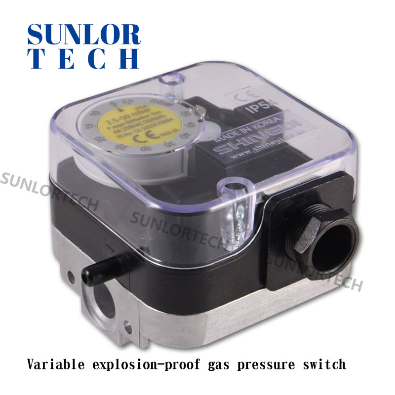 Variable explosion-proof gas pressure switch