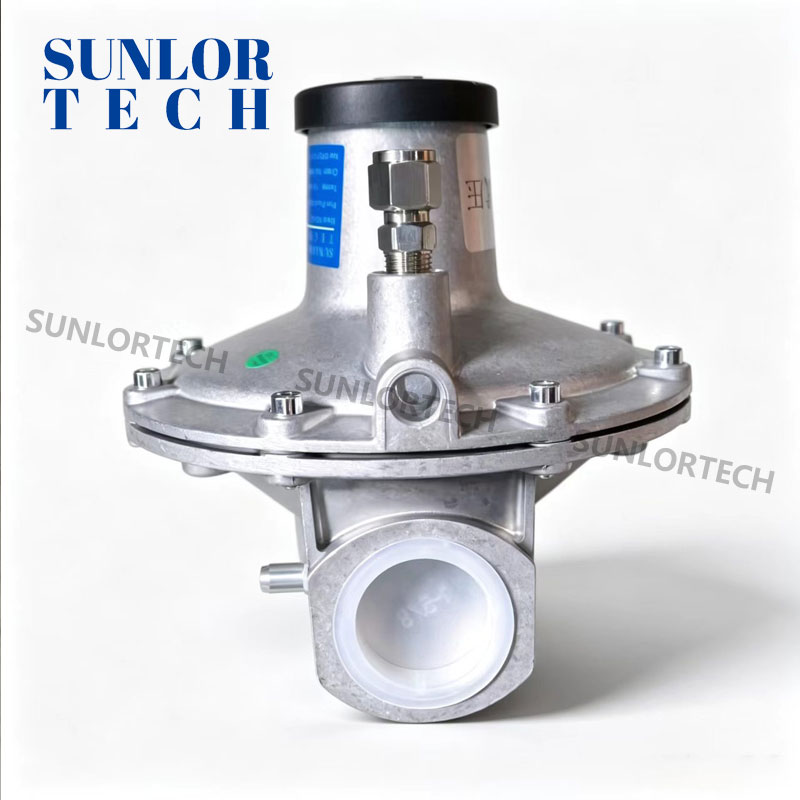 Sunlortech AGK32 Válvula de mariposa con solenoide de pulso de aire, control de flujo, cierre de seguridad, evita la entrada incontrolada de aire al horno