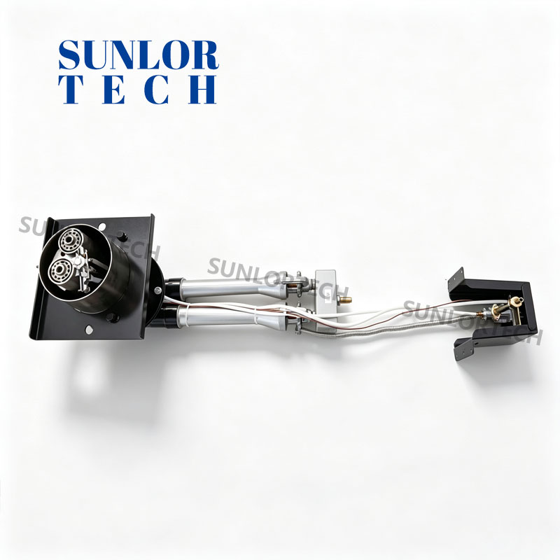 Sunlortech Quemador de gas para horno de pizza HXPS-2-A GLP GN metano butano | Sistema de quemadores para hornos de pizza comerciales y domésticos OEM/ODM personalizable