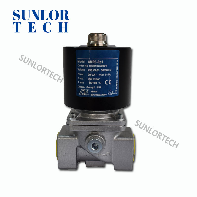 Клапан электромагнитный газовый AMR3-RP1 Отсечной для горелки Промышленные печи, текстиль, печать