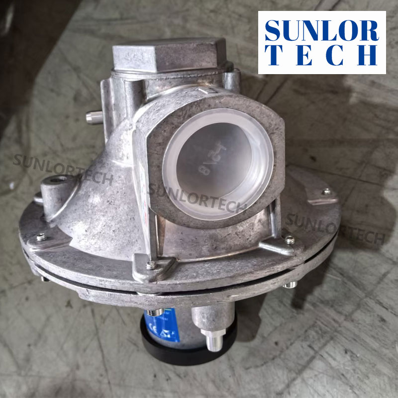 Sunlortech AGK32 Válvula de mariposa con solenoide de pulso de aire, control de flujo, cierre de seguridad, evita la entrada incontrolada de aire al horno