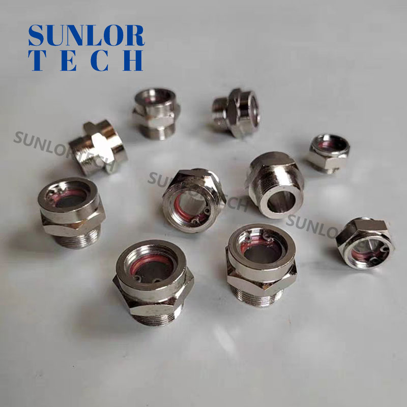 Electroplated burner viewing mirror