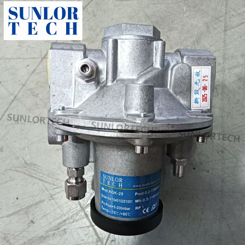 Gas burner ratio control valve AGK 25 air-fuel ratio valve combustion system precision gas distribution valve