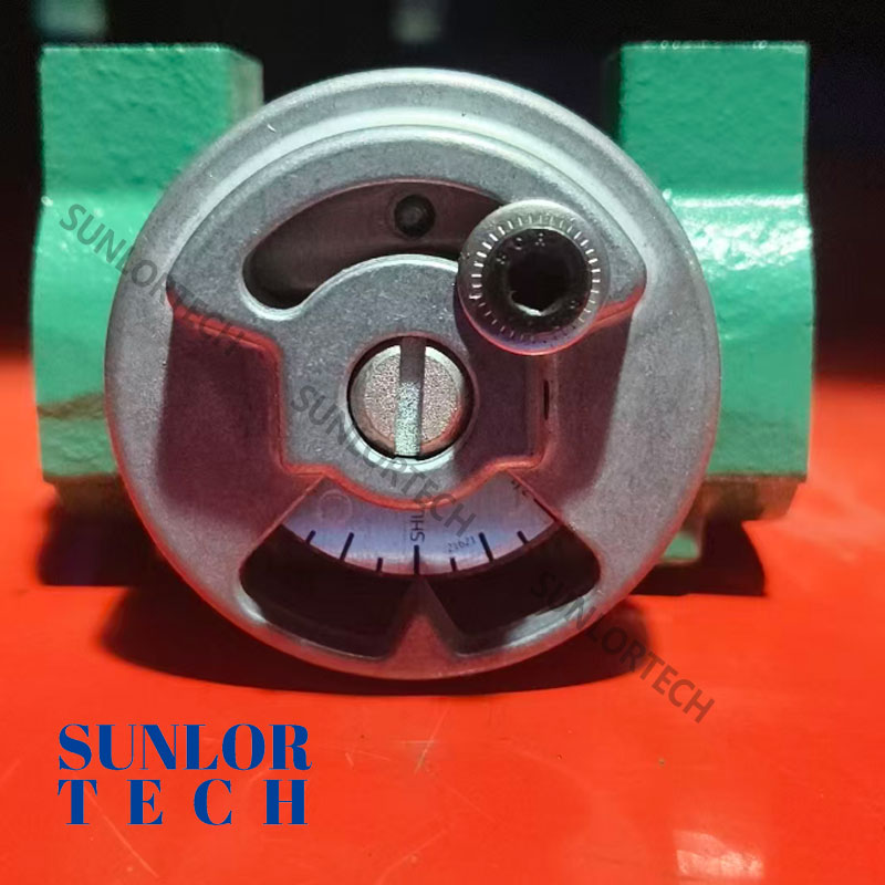 AVM чугунный клапан с резьбовым соединением, шкалой и стопорным винтом — высокая точность управления, низкая степень утечки, подходит для трубопроводов горячего воздуха