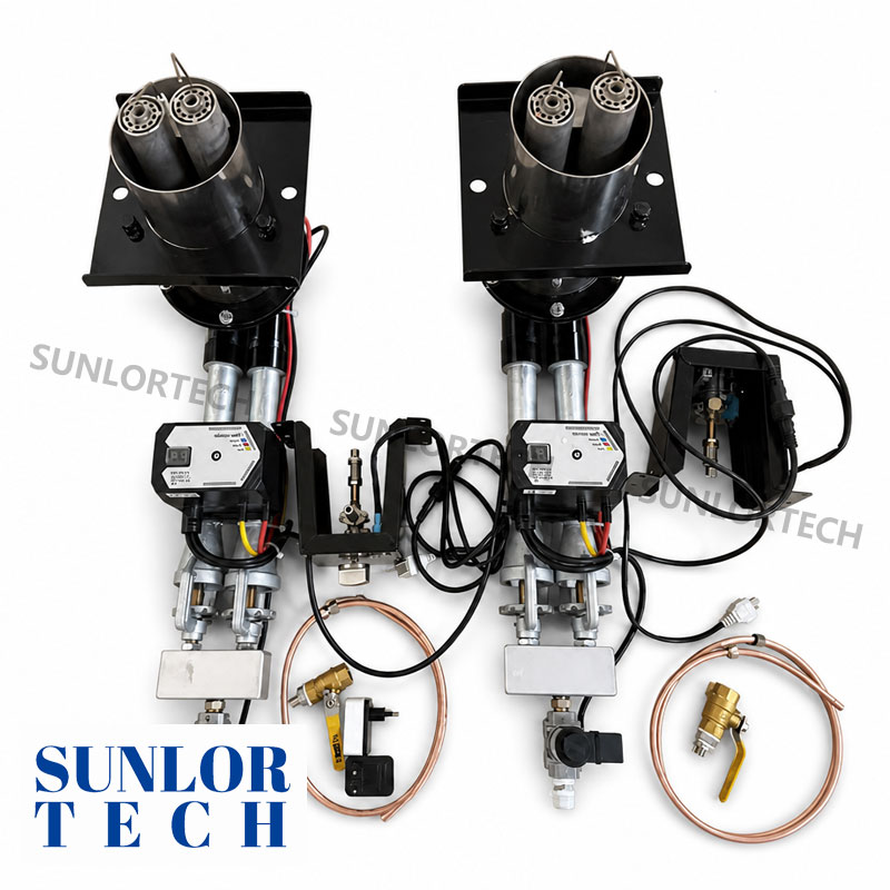 Sunlortech Pizza Oven Gas Burner HXPS-2C Commercial and Residential Pizza Oven Dedicated Burner Suitable for LPG, Natural Gas, Methane, and Butane.