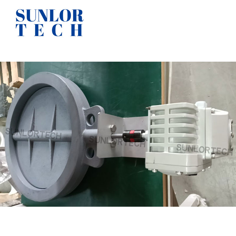 Integrated Hot Air System: AKR250 Butterfly Valve + AUJ150T100E Pneumatic Actuator AssemblyHot Air Butterfly Valve