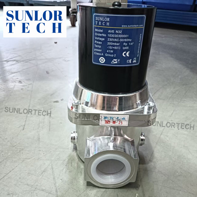 AVE.N32 Gas Solenoid Valve Explosion Proof Gas Solenoid Valve - Normally Closed, Emergency Shut Off