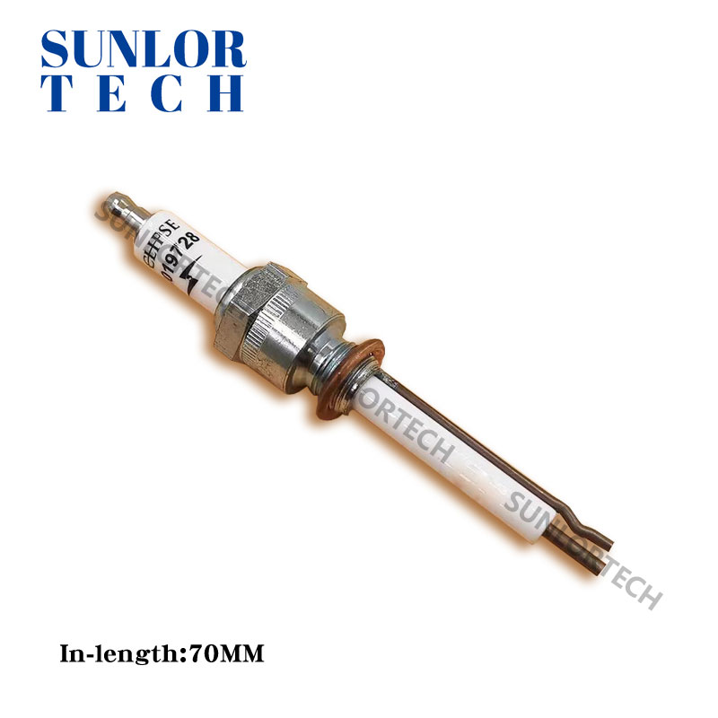 Industrial burner for spark plug