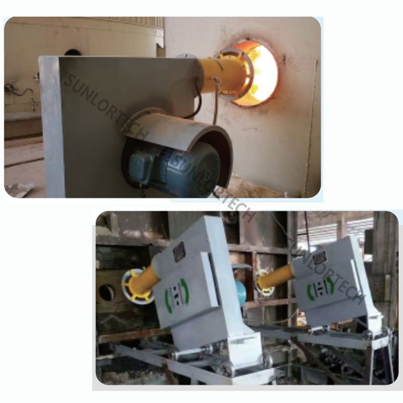 Высокоэффективная прямоточная горелка ротационного типа для тяжелого мазута для плавильной печи свинца, стабильная и энергосберегающая  Заказной вариант