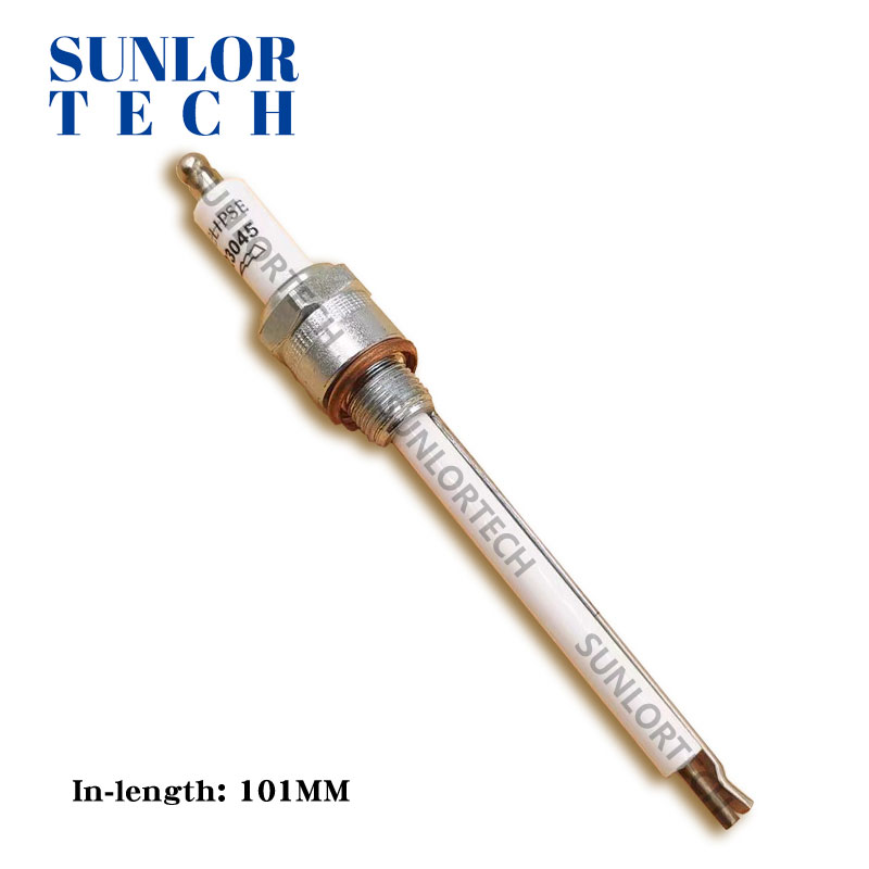 Industrial burner for spark plug